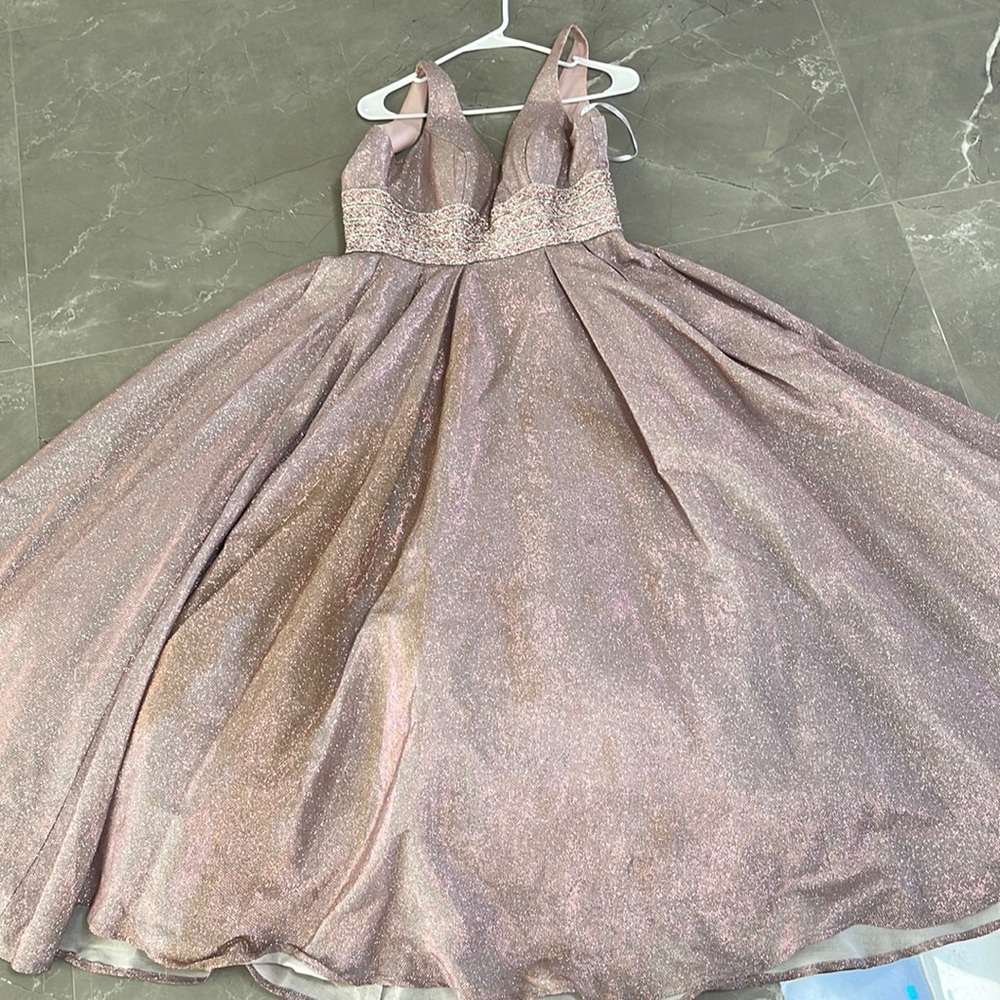 AS IT IS WORN ONCE PROM DRESS IN PINK